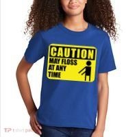 Caution May Floss At Any Time Kids T-Shirt thumb 2