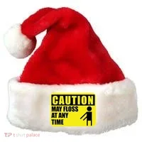 Caution May Floss at Any Time Santa Hat thumb 0