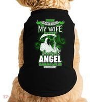 Caution My Wife Will Always Be My Beautiful Angel Hurt Her I Kill You Doggie Tank thumb 0