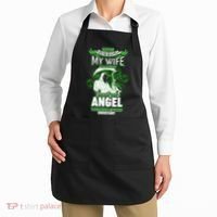 Caution My Wife Will Always Be My Beautiful Angel Hurt Her I Kill You Apron thumb 2