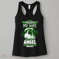 Caution My Wife Will Always Be My Beautiful Angel Hurt Her I Kill You Women's Tank Top thumb 3