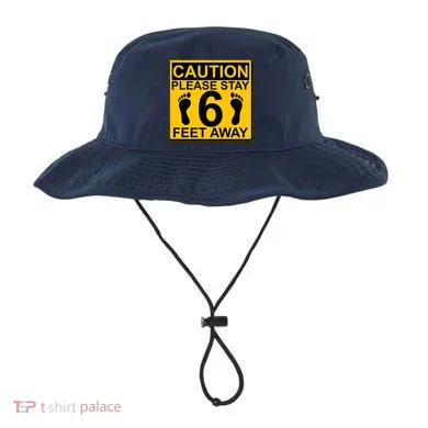 Caution Please Stay 6 Feet Away Bucket Hat