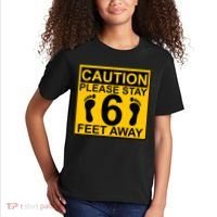 Caution Please Stay 6 Feet Away Kids T-Shirt thumb 2