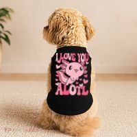 Cute Axolotl Valentines Day Valentine Doggie Tank thumb 2