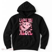 Cute Axolotl Valentines Day Valentine Hoodie thumb 0
