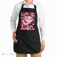 Cute Axolotl Valentines Day Valentine Apron thumb 2