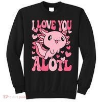Cute Axolotl Valentines Day Valentine Sweatshirt thumb 0