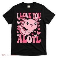 Cute Axolotl Valentines Day Valentine T-Shirt thumb 0