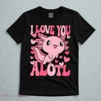 Cute Axolotl Valentines Day Valentine T-Shirt thumb 5