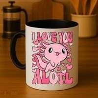 Cute Axolotl Valentines Day Valentine Coffee Mug thumb 4