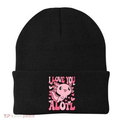 Cute Axolotl Valentines Day Valentine Beanie