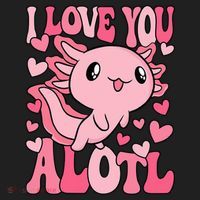 Cute Axolotl Valentines Day Valentine Beanie thumb 2