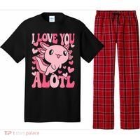 Cute Axolotl Valentines Day Valentine Pajama Set thumb 0
