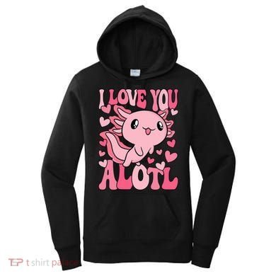 Cute Axolotl Valentines Day Valentine Women's Hoodie