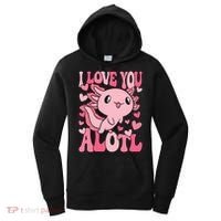Cute Axolotl Valentines Day Valentine Women's Hoodie thumb 0