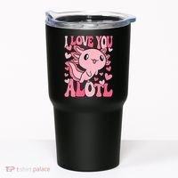 Cute Axolotl Valentines Day Valentine Tumbler thumb 0