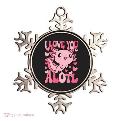 Cute Axolotl Valentines Day Valentine Ornament