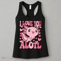 Cute Axolotl Valentines Day Valentine Women's Tank Top thumb 3