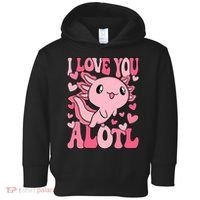 Cute Axolotl Valentines Day Valentine Toddler Hoodie thumb 0