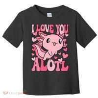 Cute Axolotl Valentines Day Valentine Toddler T-Shirt thumb 0