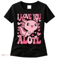 Cute Axolotl Valentines Day Valentine Women's T-Shirt thumb 0