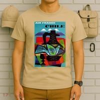 Chile Art Vintage Travel Poster Chilean Air France T-Shirt thumb 6