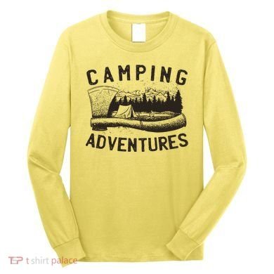 Camping Adventures Vintage Long Sleeve Shirt