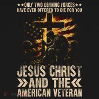 Christian American Veteran Patriotic Memorial Jesus Gift T-Shirt thumb 7