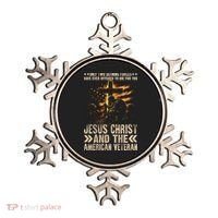 Christian American Veteran Patriotic Memorial Jesus Gift Ornament thumb 0
