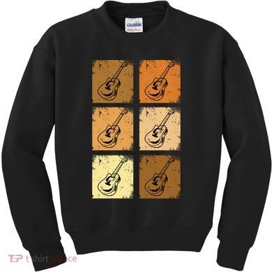 Classic And Vintage Guitars Kids Sweatshirt