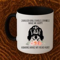 Cavalier King Charles Make Me Happy Coffee Mug thumb 2
