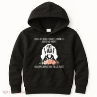Cavalier King Charles Make Me Happy Kids Hoodie thumb 0