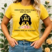 Cavalier King Charles Make Me Happy Women's T-Shirt thumb 2
