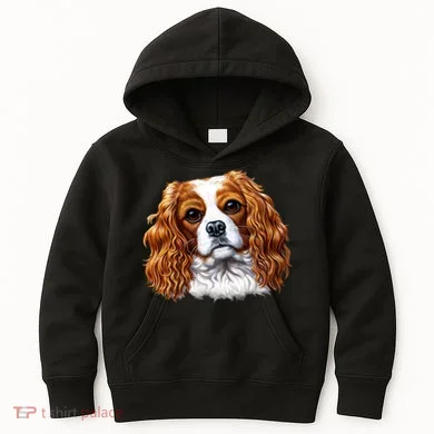 Cavalier King Charles Spaniel Dog Kids Hoodie