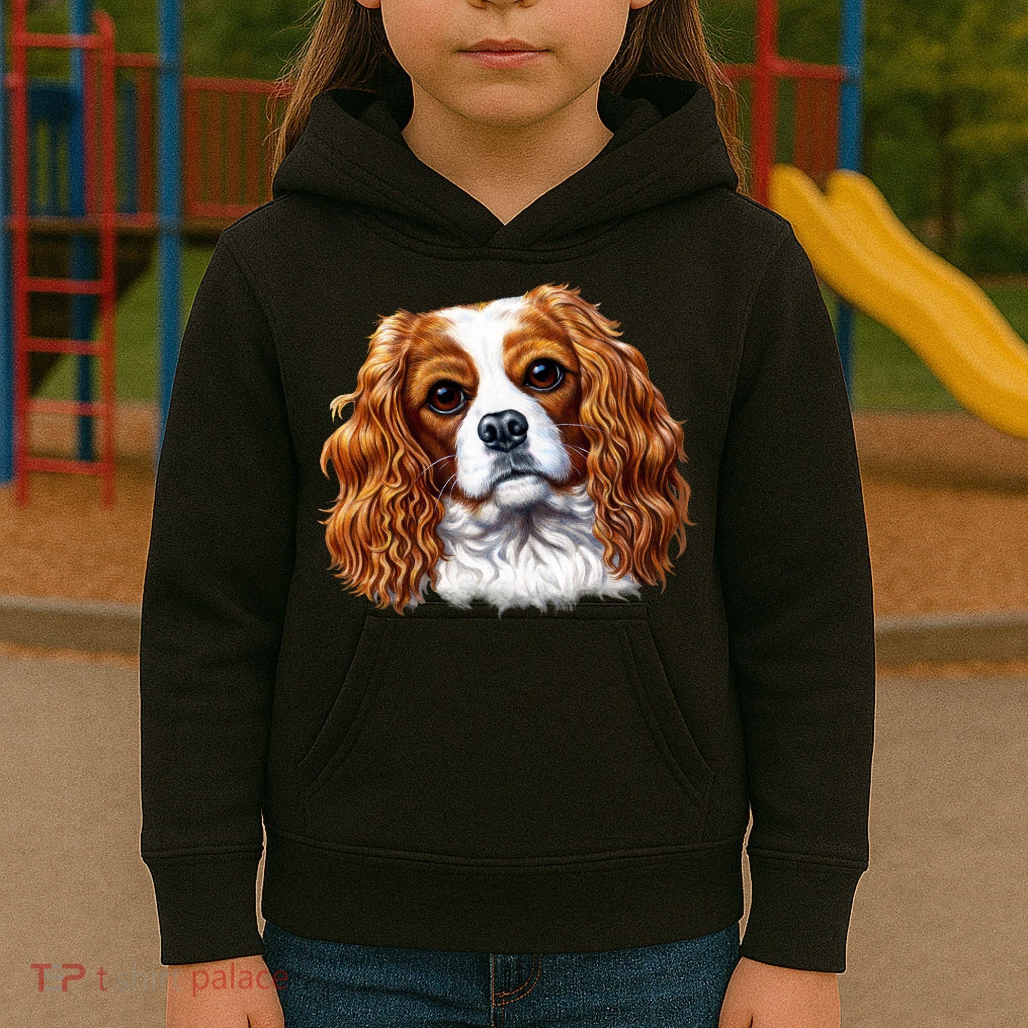 Cavalier King Charles Spaniel Dog Kids Hoodie