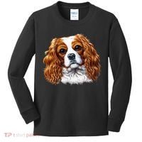 Cavalier King Charles Spaniel Dog Kids Long Sleeve Shirt thumb 0