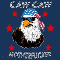 Caw Caw Motherfucker Funny Patriotic Eagle Coaster thumb 2