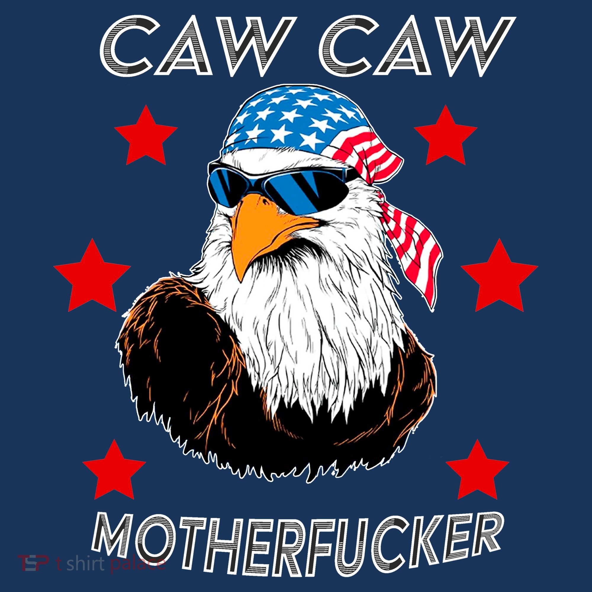 Caw Caw Motherfucker Funny Patriotic Eagle Mousepad