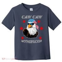 Caw Caw Motherfucker Funny Patriotic Eagle Toddler T-Shirt thumb 0