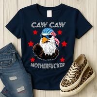 Caw Caw Motherfucker Funny Patriotic Eagle Women's T-Shirt thumb 3