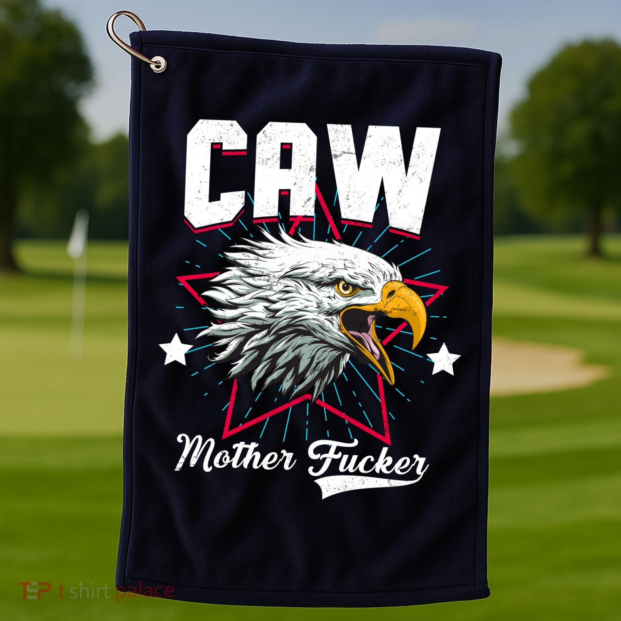 Caw Mother Fucker Golf Towel