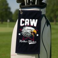 Caw Mother Fucker Golf Towel thumb 2