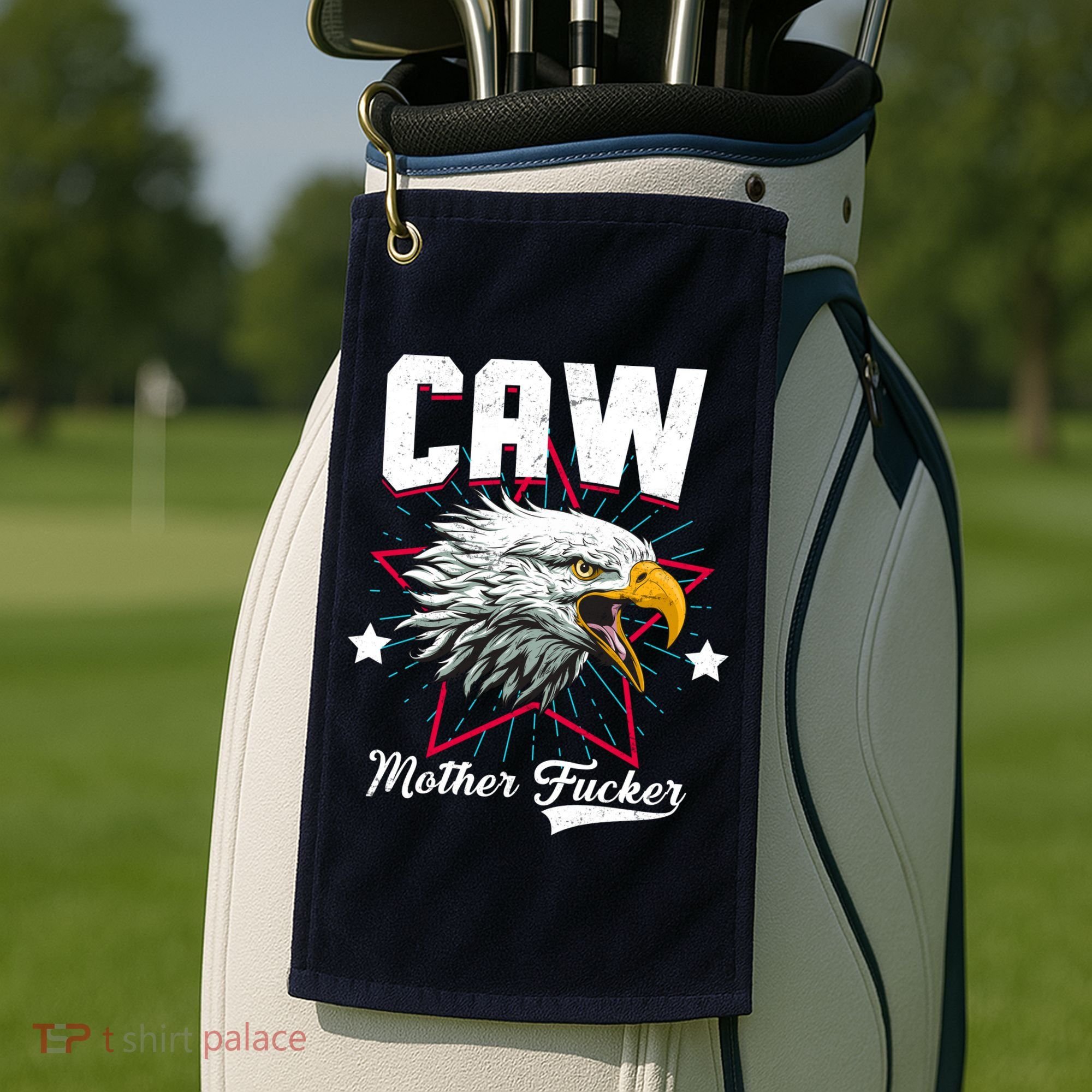 Caw Mother Fucker Golf Towel
