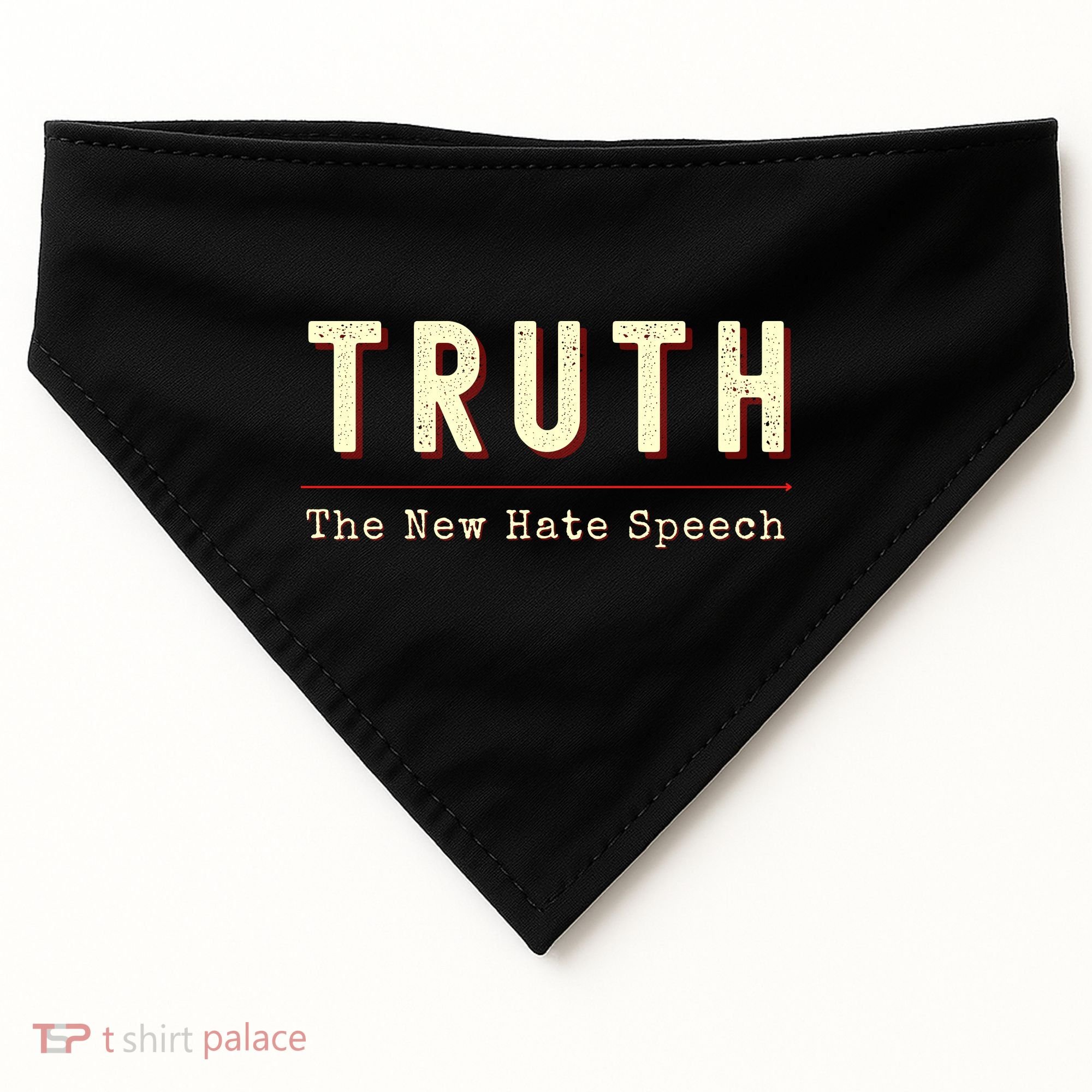 Conservative Anti Woke Cancel Culture Truth The New Hate Speech USA-Made Doggie Bandana