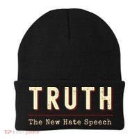 Conservative Anti Woke Cancel Culture Truth The New Hate Speech Beanie thumb 0