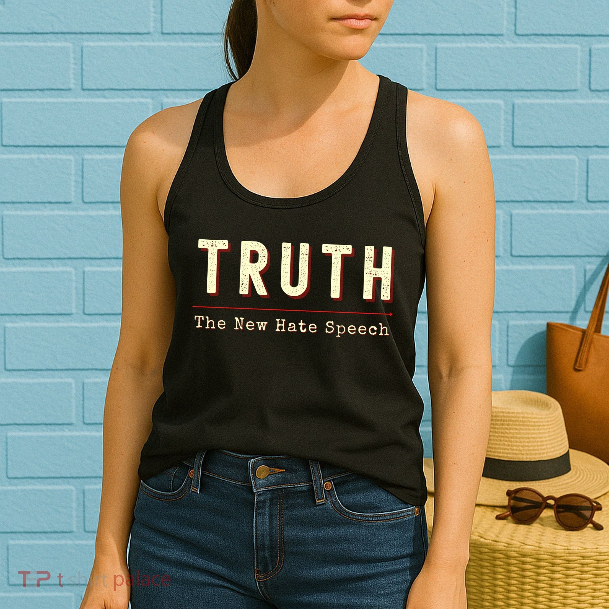 Conservative Anti Woke Cancel Culture Truth The New Hate Speech Women's Tank Top