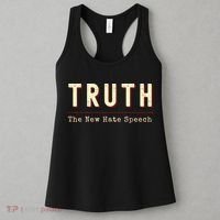 Conservative Anti Woke Cancel Culture Truth The New Hate Speech Women's Tank Top thumb 3
