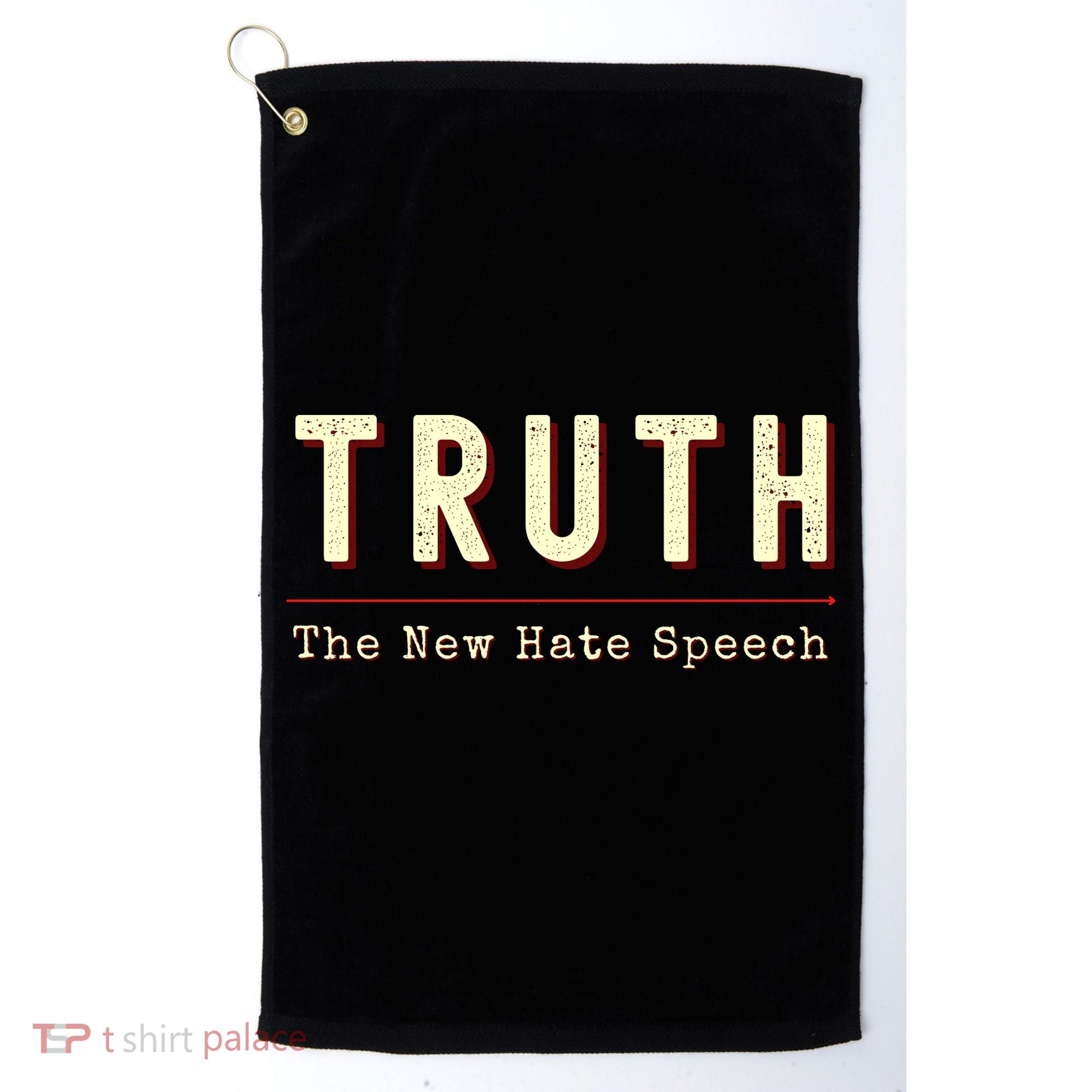 Conservative Anti Woke Cancel Culture Truth The New Hate Speech Golf Towel