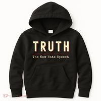 Conservative Anti Woke Cancel Culture Truth The New Hate Speech Kids Hoodie thumb 0