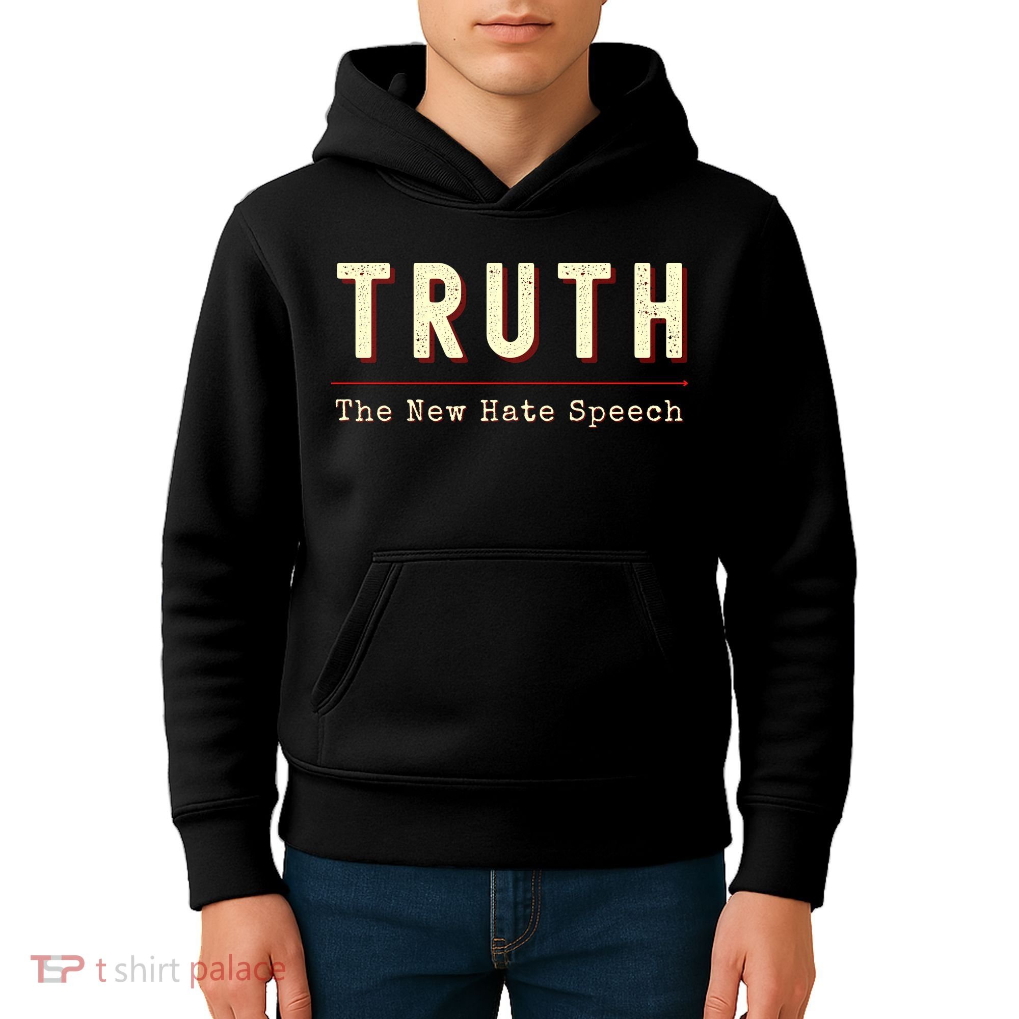Conservative Anti Woke Cancel Culture Truth The New Hate Speech Kids Hoodie